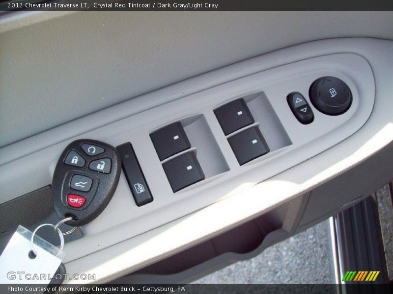 Crystal Red Tintcoat / Dark Gray/Light Gray 2012 Chevrolet Traverse LT
