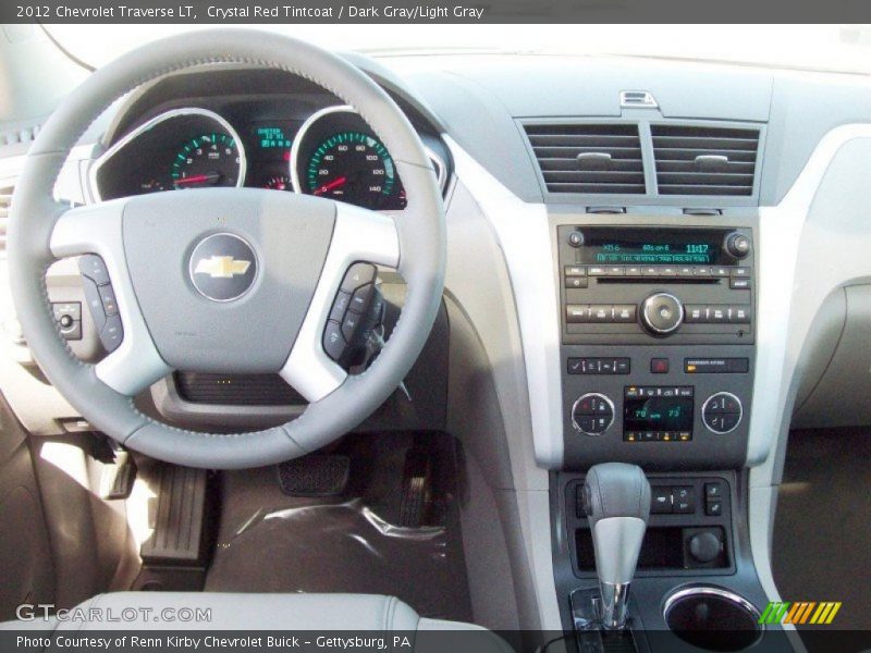 Crystal Red Tintcoat / Dark Gray/Light Gray 2012 Chevrolet Traverse LT