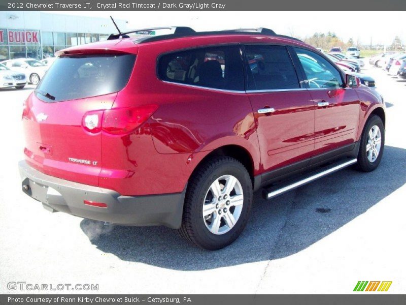 Crystal Red Tintcoat / Dark Gray/Light Gray 2012 Chevrolet Traverse LT