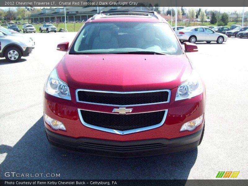 Crystal Red Tintcoat / Dark Gray/Light Gray 2012 Chevrolet Traverse LT