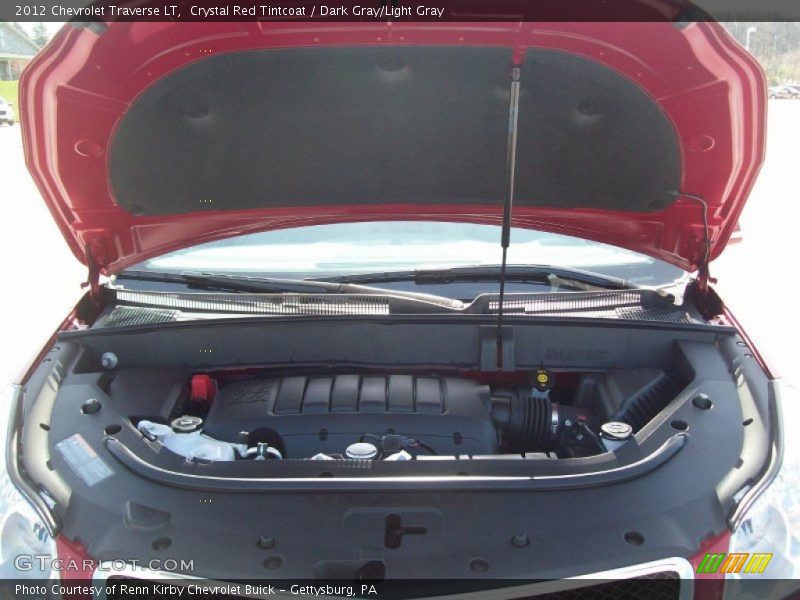 Crystal Red Tintcoat / Dark Gray/Light Gray 2012 Chevrolet Traverse LT