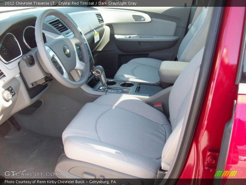  2012 Traverse LT Dark Gray/Light Gray Interior