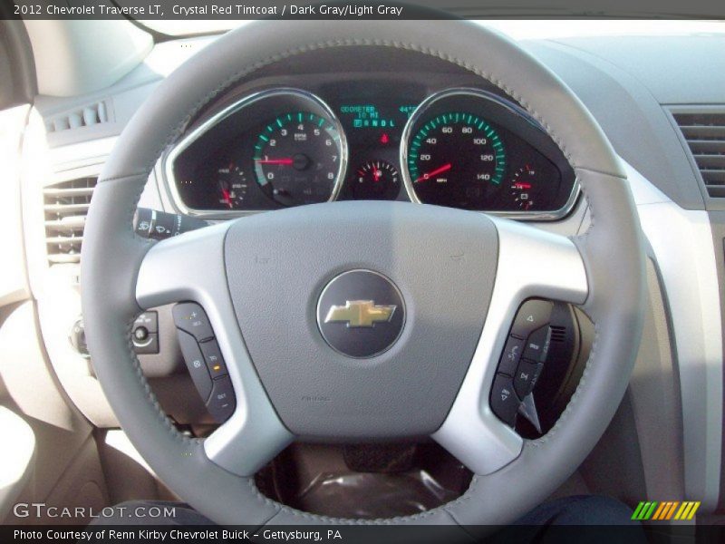 Crystal Red Tintcoat / Dark Gray/Light Gray 2012 Chevrolet Traverse LT
