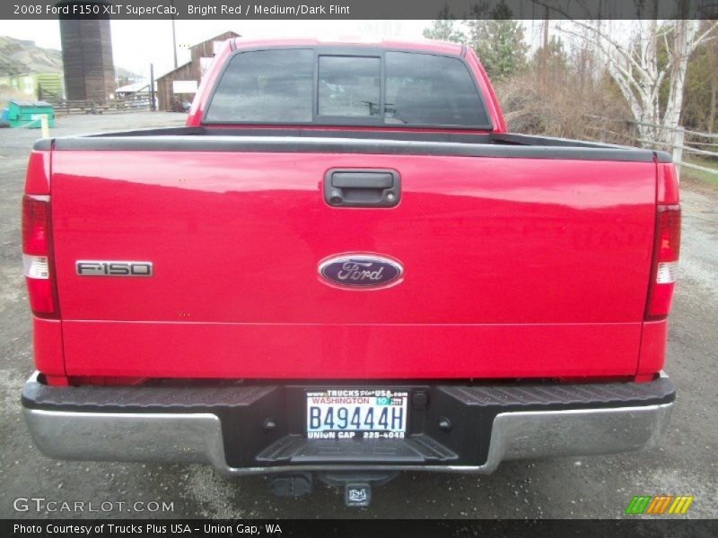 Bright Red / Medium/Dark Flint 2008 Ford F150 XLT SuperCab