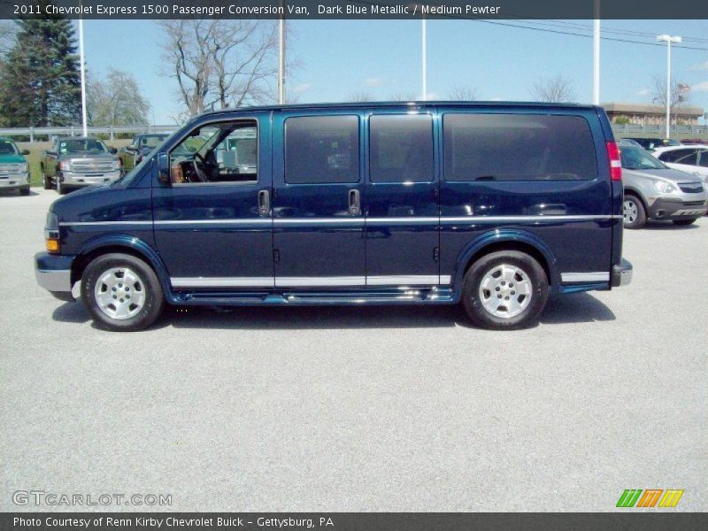 Dark Blue Metallic / Medium Pewter 2011 Chevrolet Express 1500 Passenger Conversion Van