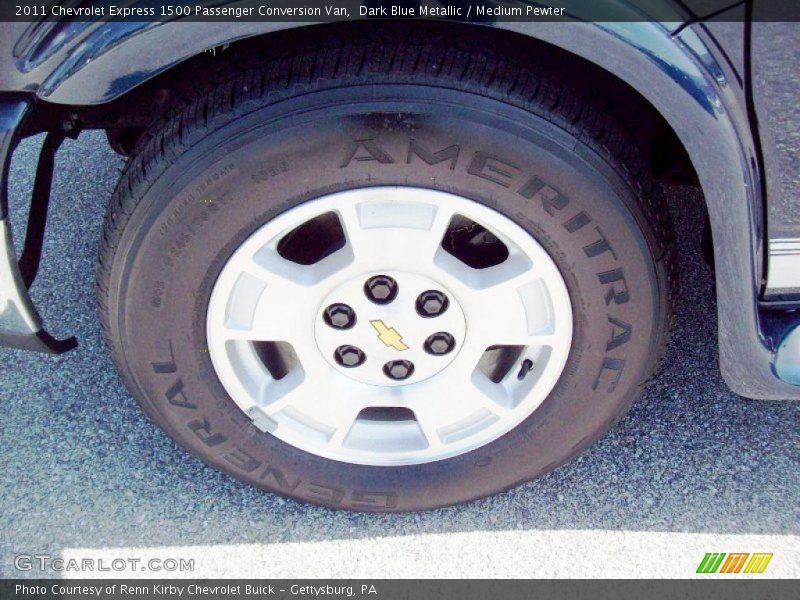 Dark Blue Metallic / Medium Pewter 2011 Chevrolet Express 1500 Passenger Conversion Van