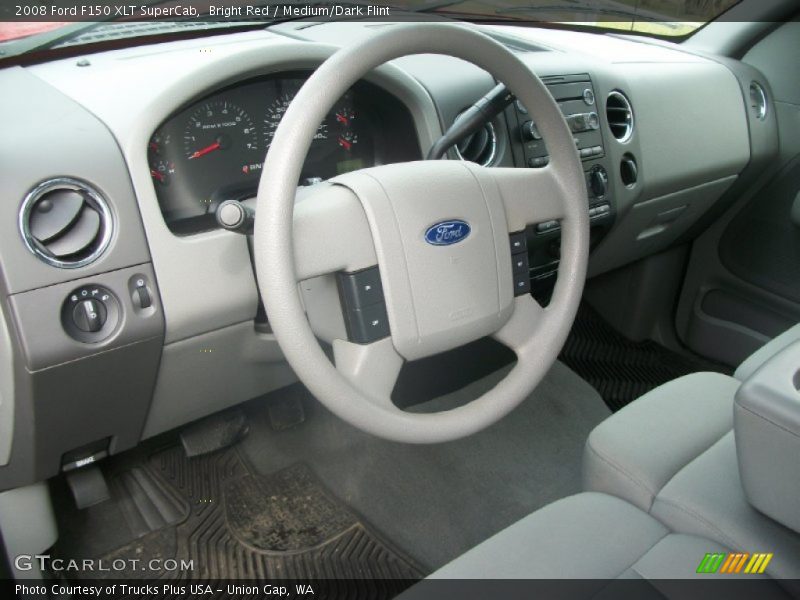 Bright Red / Medium/Dark Flint 2008 Ford F150 XLT SuperCab
