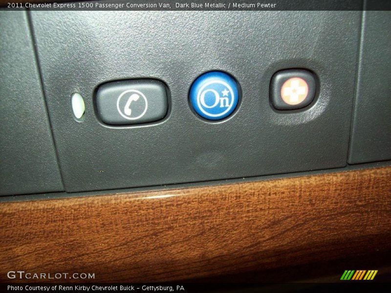 Dark Blue Metallic / Medium Pewter 2011 Chevrolet Express 1500 Passenger Conversion Van