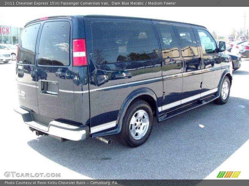 Dark Blue Metallic / Medium Pewter 2011 Chevrolet Express 1500 Passenger Conversion Van