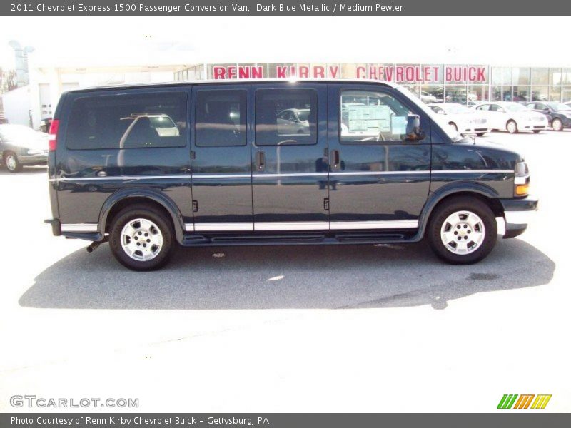 Dark Blue Metallic / Medium Pewter 2011 Chevrolet Express 1500 Passenger Conversion Van