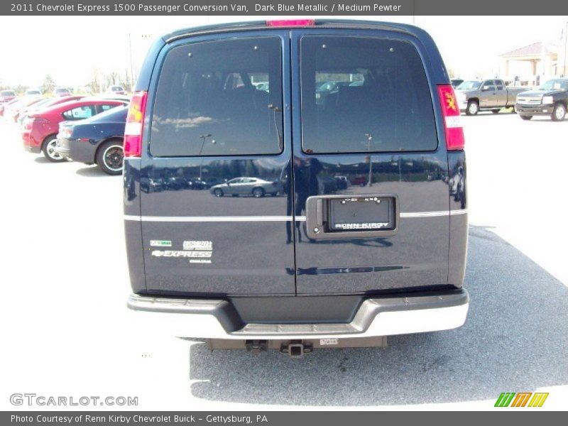 Dark Blue Metallic / Medium Pewter 2011 Chevrolet Express 1500 Passenger Conversion Van