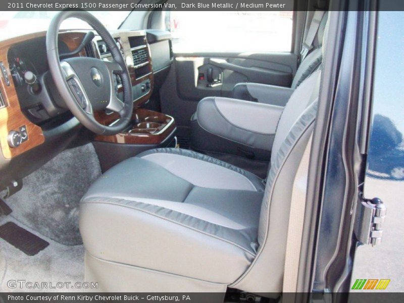 Dark Blue Metallic / Medium Pewter 2011 Chevrolet Express 1500 Passenger Conversion Van