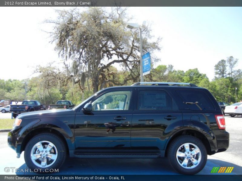 Ebony Black / Camel 2012 Ford Escape Limited