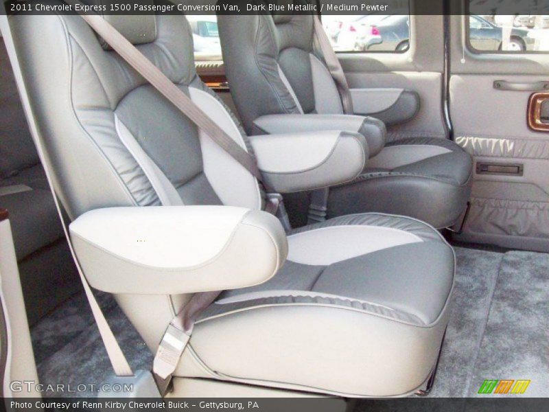 Dark Blue Metallic / Medium Pewter 2011 Chevrolet Express 1500 Passenger Conversion Van