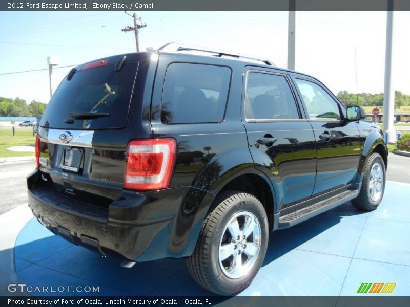 Ebony Black / Camel 2012 Ford Escape Limited