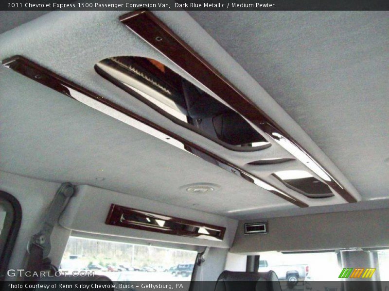 Dark Blue Metallic / Medium Pewter 2011 Chevrolet Express 1500 Passenger Conversion Van