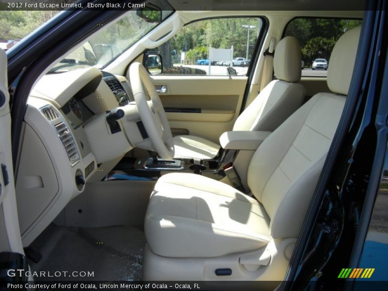 Ebony Black / Camel 2012 Ford Escape Limited