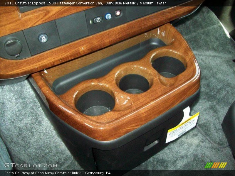 Dark Blue Metallic / Medium Pewter 2011 Chevrolet Express 1500 Passenger Conversion Van