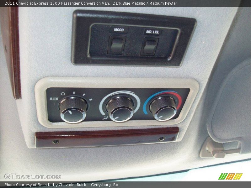 Dark Blue Metallic / Medium Pewter 2011 Chevrolet Express 1500 Passenger Conversion Van