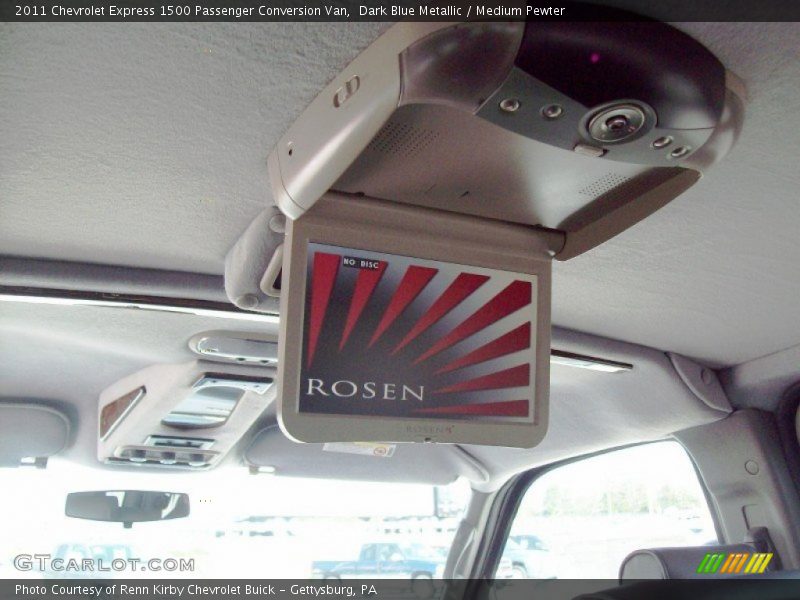 Dark Blue Metallic / Medium Pewter 2011 Chevrolet Express 1500 Passenger Conversion Van