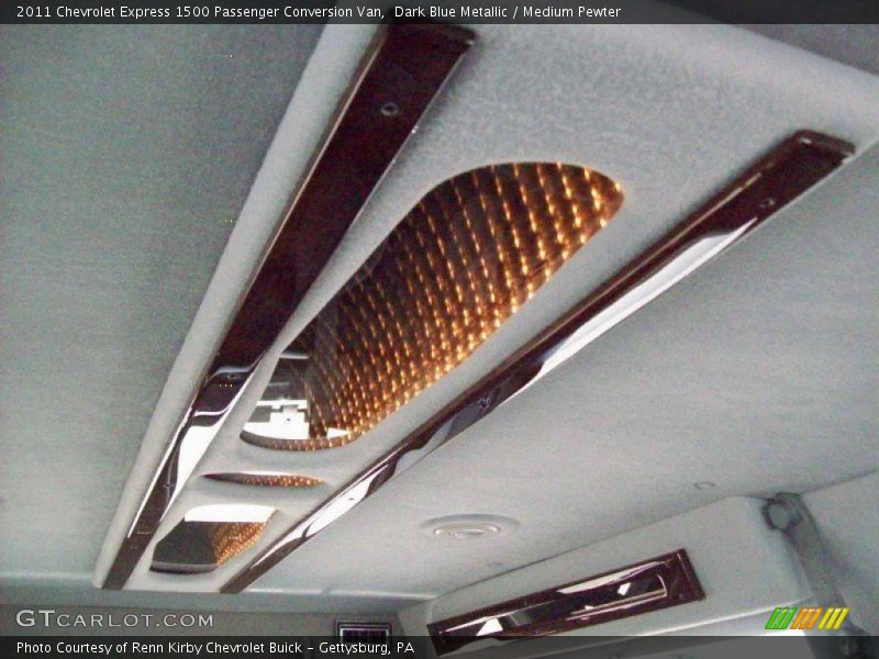 Dark Blue Metallic / Medium Pewter 2011 Chevrolet Express 1500 Passenger Conversion Van