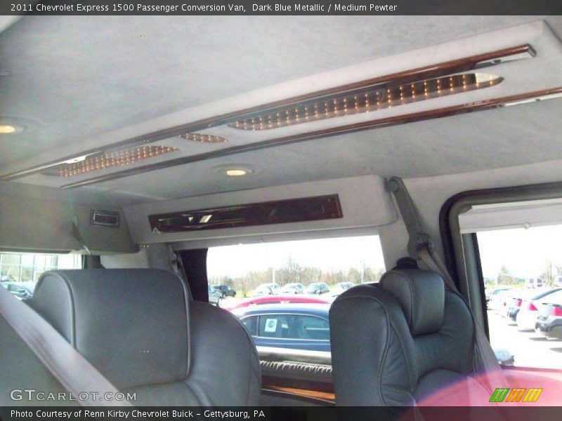 Dark Blue Metallic / Medium Pewter 2011 Chevrolet Express 1500 Passenger Conversion Van
