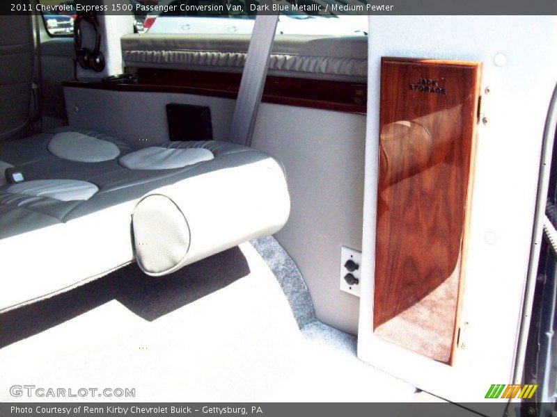 Dark Blue Metallic / Medium Pewter 2011 Chevrolet Express 1500 Passenger Conversion Van