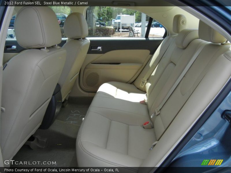 Steel Blue Metallic / Camel 2012 Ford Fusion SEL
