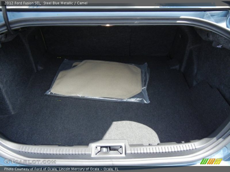 Steel Blue Metallic / Camel 2012 Ford Fusion SEL