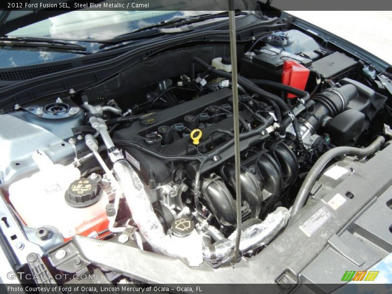 Steel Blue Metallic / Camel 2012 Ford Fusion SEL