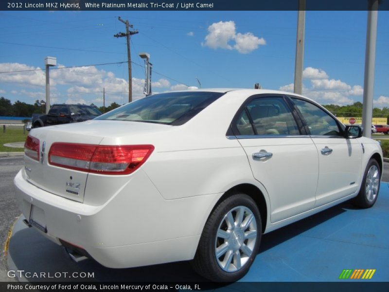 White Platinum Metallic Tri-Coat / Light Camel 2012 Lincoln MKZ Hybrid