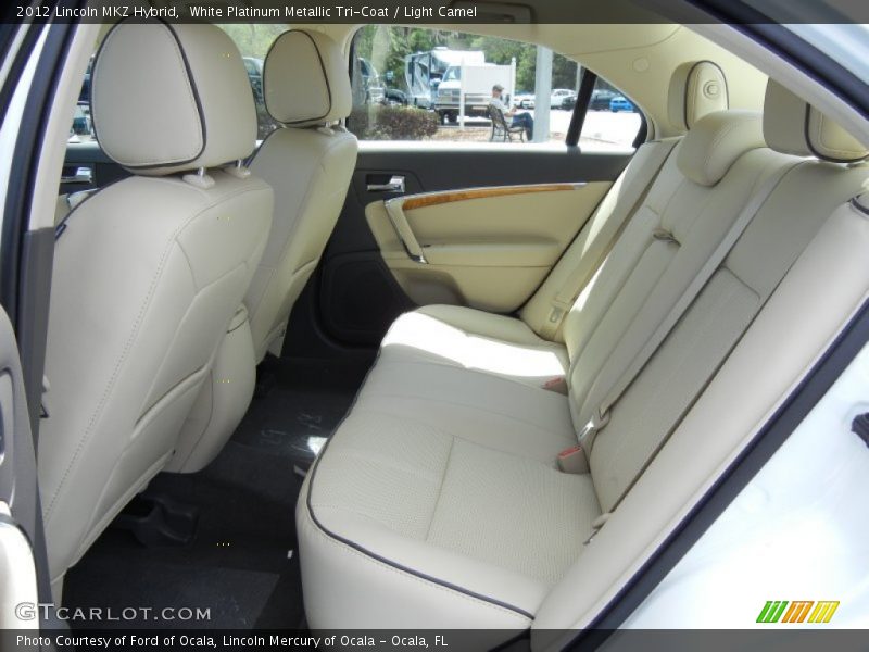 White Platinum Metallic Tri-Coat / Light Camel 2012 Lincoln MKZ Hybrid