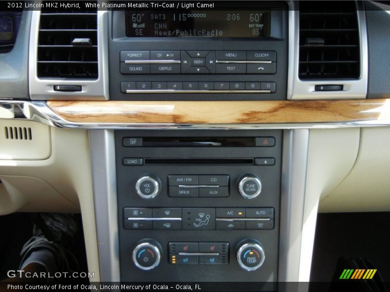 White Platinum Metallic Tri-Coat / Light Camel 2012 Lincoln MKZ Hybrid