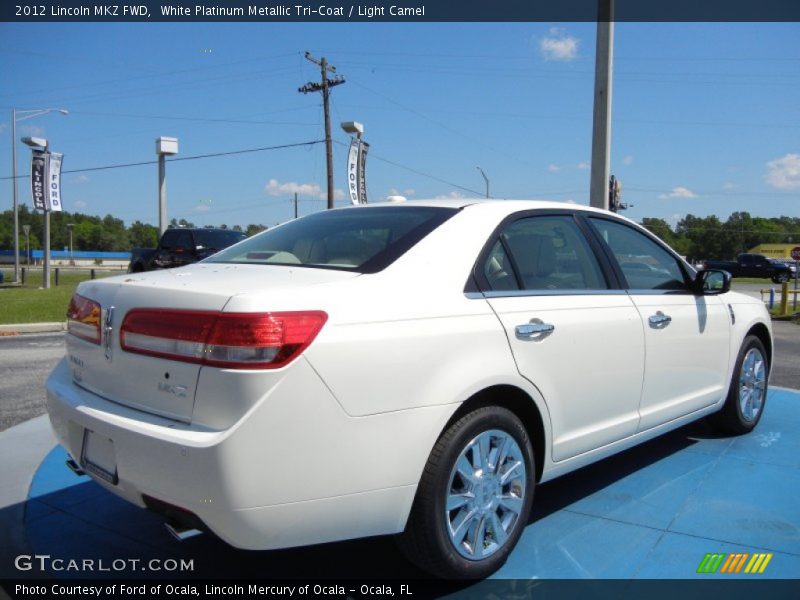 White Platinum Metallic Tri-Coat / Light Camel 2012 Lincoln MKZ FWD