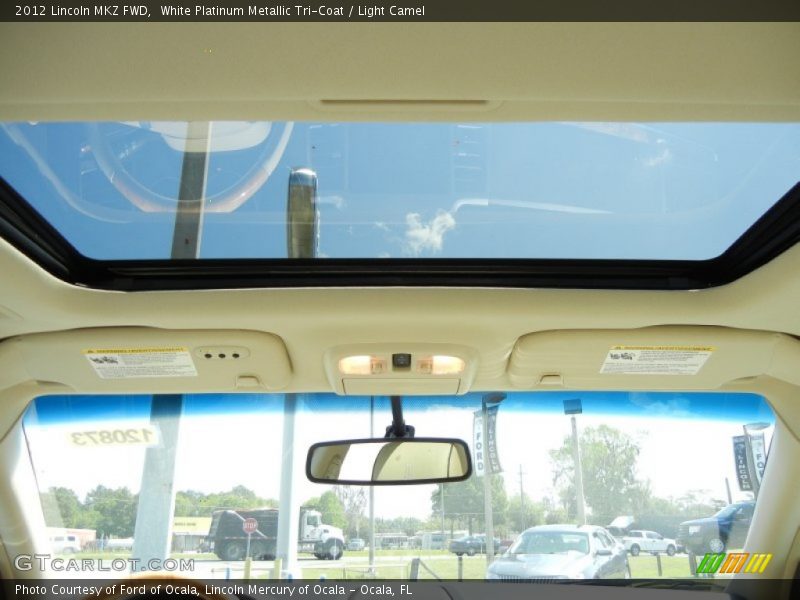 White Platinum Metallic Tri-Coat / Light Camel 2012 Lincoln MKZ FWD