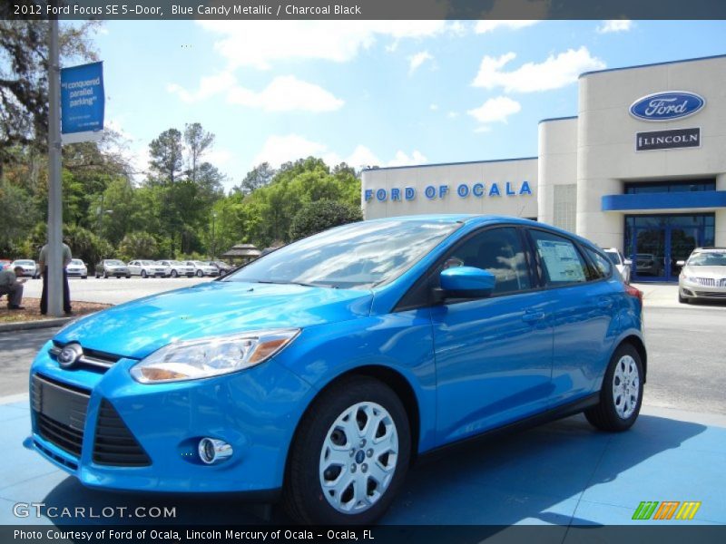 Blue Candy Metallic / Charcoal Black 2012 Ford Focus SE 5-Door