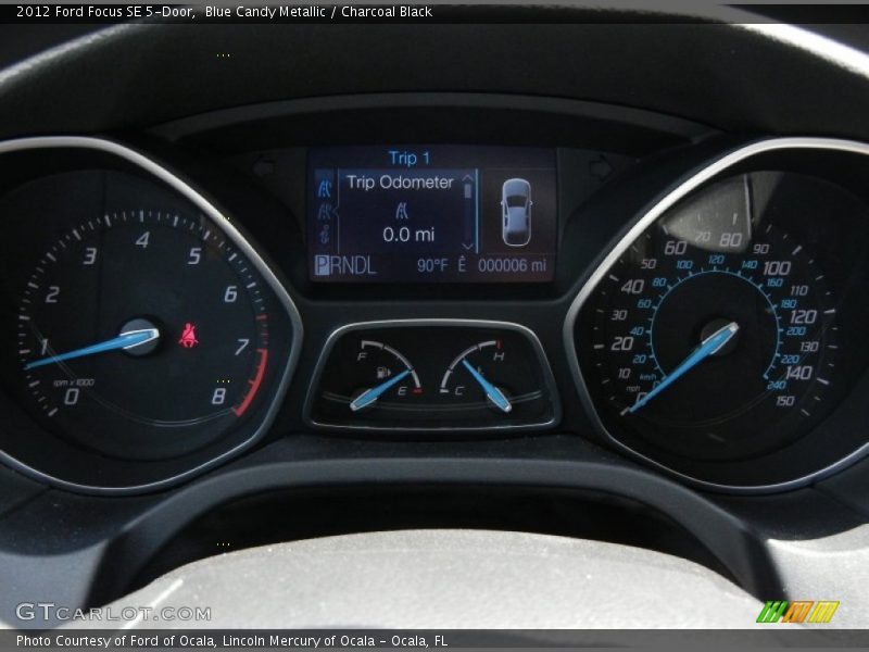 Blue Candy Metallic / Charcoal Black 2012 Ford Focus SE 5-Door