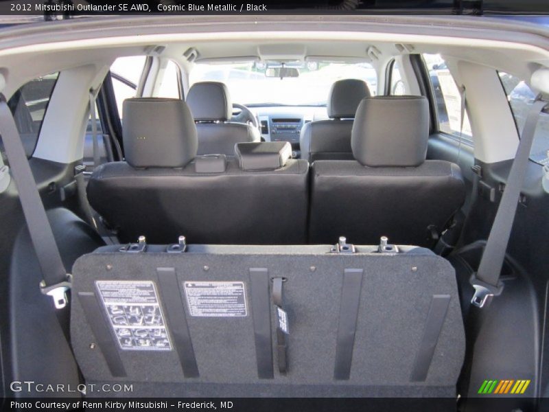 Cosmic Blue Metallic / Black 2012 Mitsubishi Outlander SE AWD