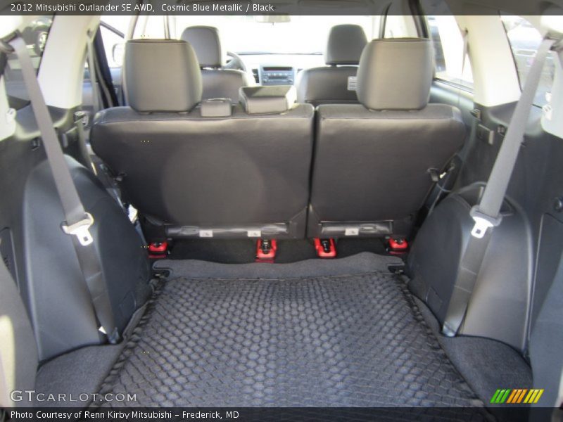 Cosmic Blue Metallic / Black 2012 Mitsubishi Outlander SE AWD