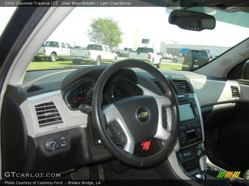 Silver Moss Metallic / Light Gray/Ebony 2009 Chevrolet Traverse LTZ