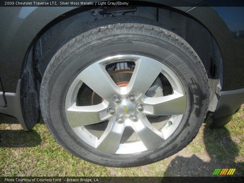 Silver Moss Metallic / Light Gray/Ebony 2009 Chevrolet Traverse LTZ