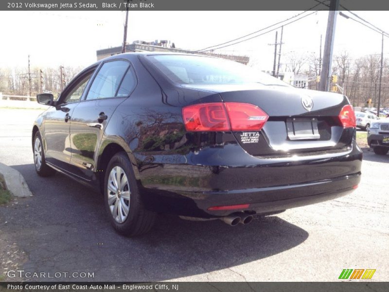 Black / Titan Black 2012 Volkswagen Jetta S Sedan