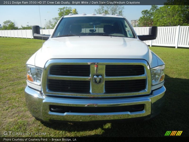 Bright White / Dark Slate Gray/Medium Graystone 2011 Dodge Ram 3500 HD ST Crew Cab Dually