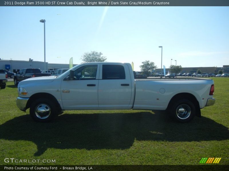 Bright White / Dark Slate Gray/Medium Graystone 2011 Dodge Ram 3500 HD ST Crew Cab Dually