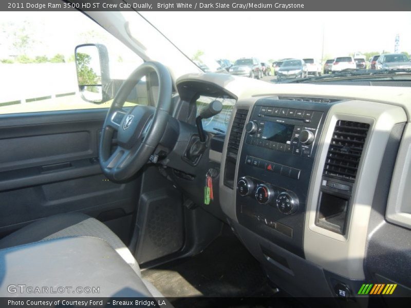 Bright White / Dark Slate Gray/Medium Graystone 2011 Dodge Ram 3500 HD ST Crew Cab Dually