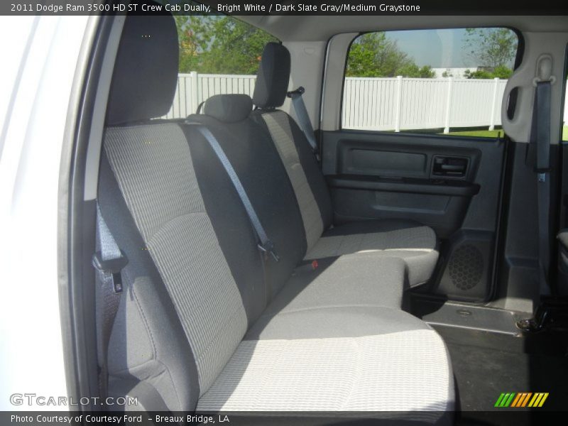 Bright White / Dark Slate Gray/Medium Graystone 2011 Dodge Ram 3500 HD ST Crew Cab Dually