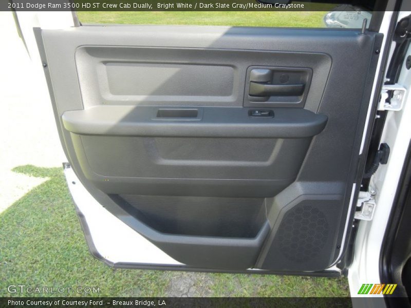 Bright White / Dark Slate Gray/Medium Graystone 2011 Dodge Ram 3500 HD ST Crew Cab Dually