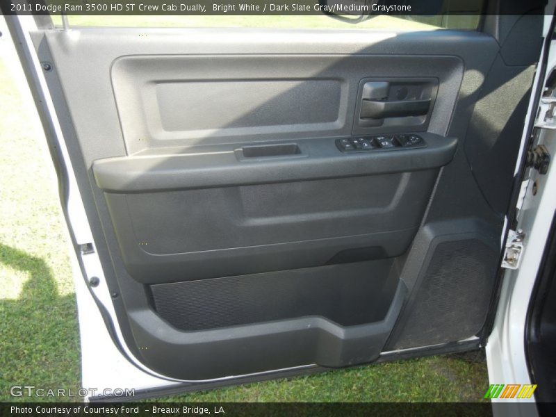 Bright White / Dark Slate Gray/Medium Graystone 2011 Dodge Ram 3500 HD ST Crew Cab Dually
