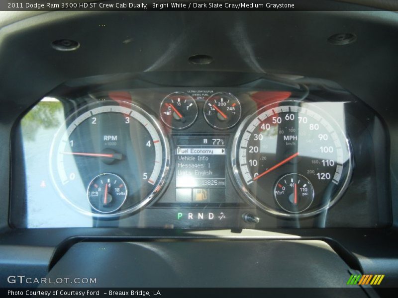 Bright White / Dark Slate Gray/Medium Graystone 2011 Dodge Ram 3500 HD ST Crew Cab Dually