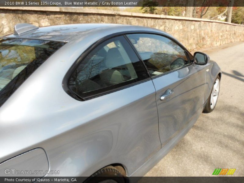 Blue Water Metallic / Gray Boston Leather 2010 BMW 1 Series 135i Coupe